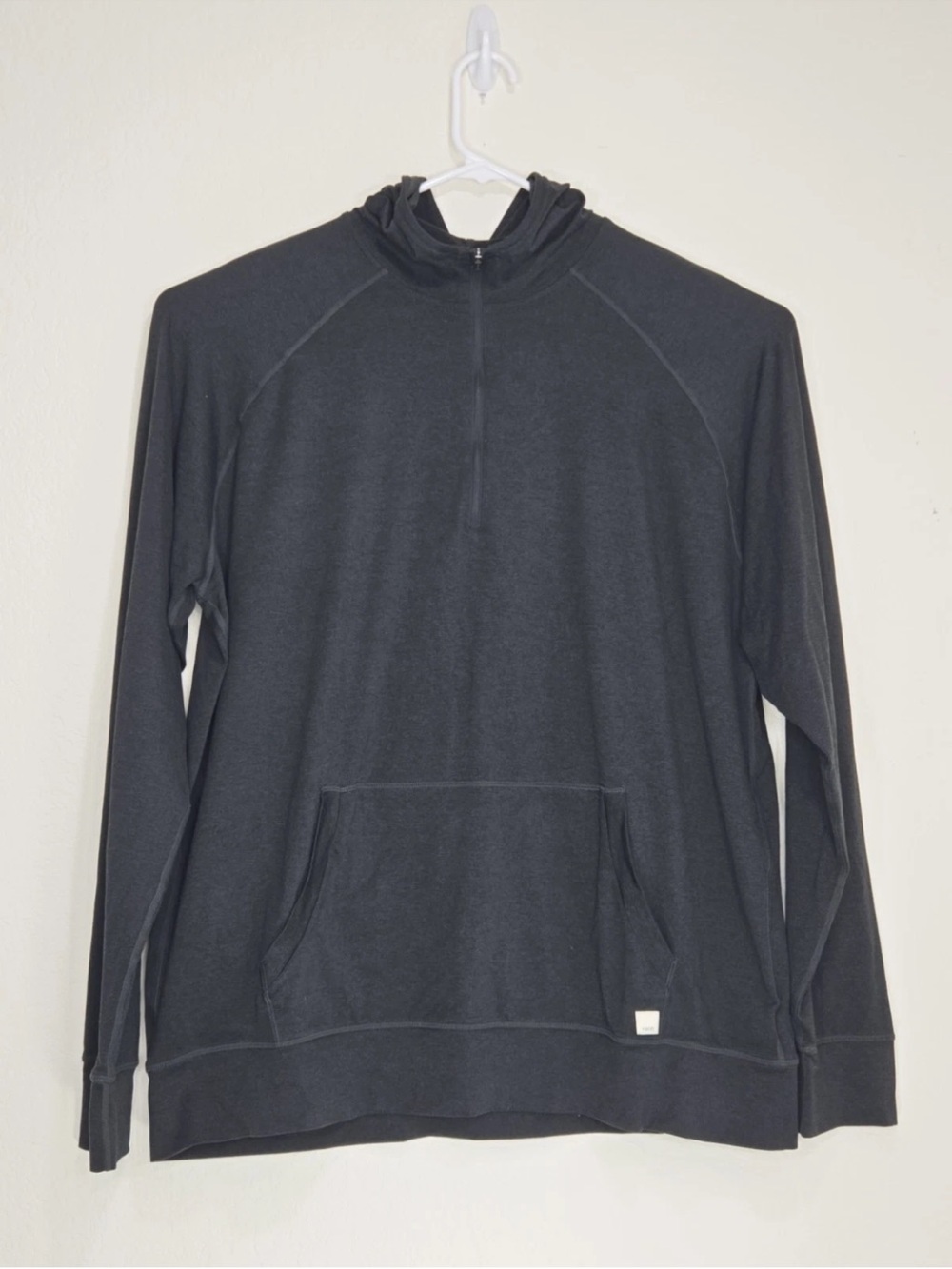Vuori Ponto Performance Half Zip Hoodie Size XXL Gray Black V244 Mens